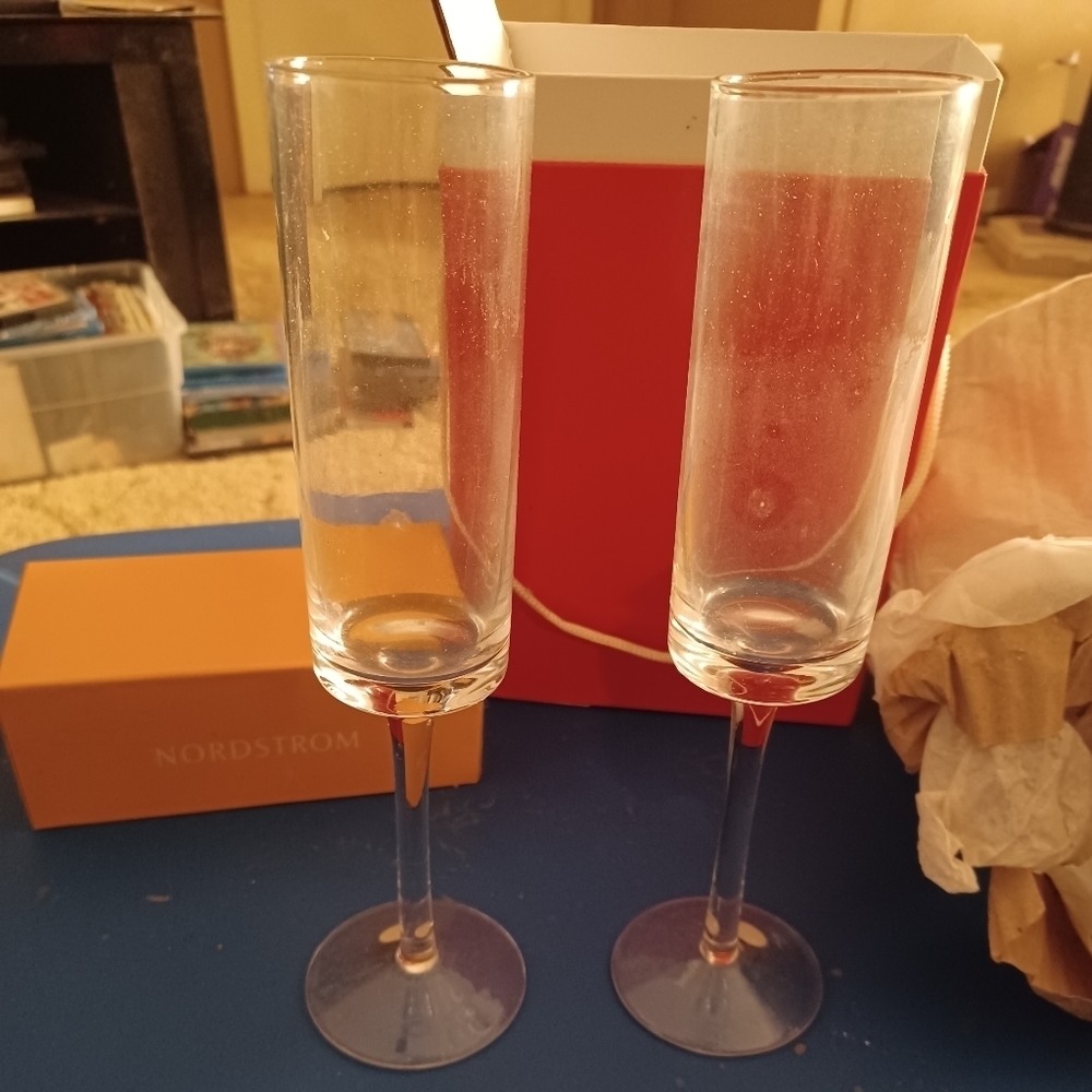 Nordstrom Toasting Wine/Champagne Flutes Set of 2